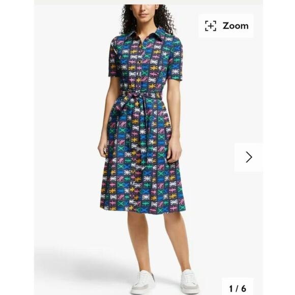 Boden Dresses & Skirts - Boden Anastasia Shirt Dress In Navy Flags Women's Size: 4